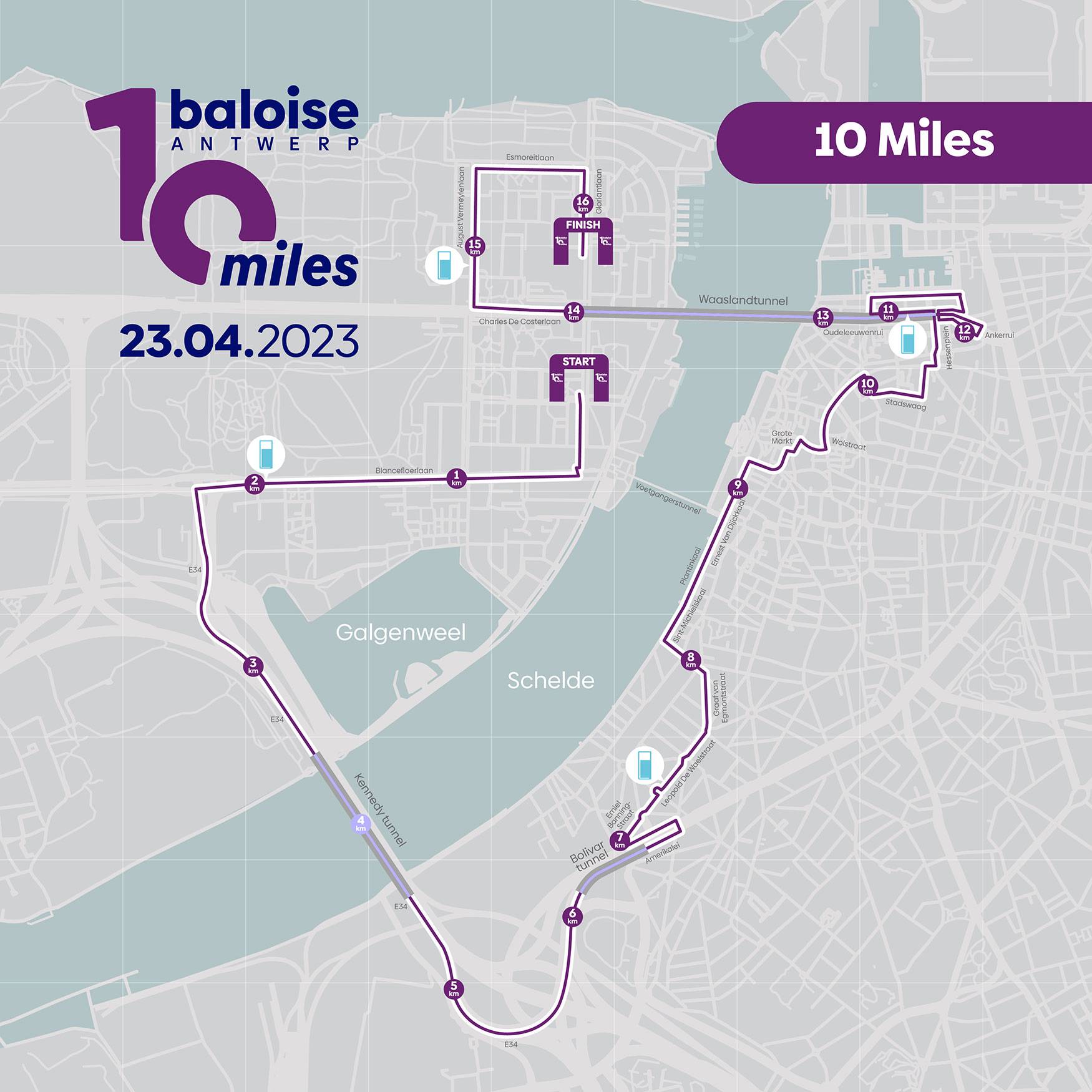 Infos pratiques 10 Miles Baloise Antwerp 10 Miles